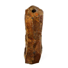 Atlantic Water Gardens 24-inch natural basalt column, decorative feature with textured dark stone surface and vertical natural grooves.
