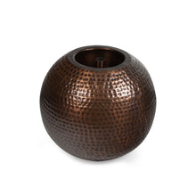 Atlantic Water Gardens 24-inch antique brass sphere, decorative feature with a smooth, polished surface for garden or water feature.