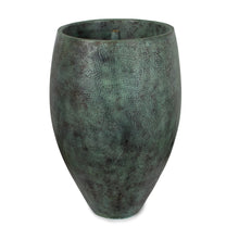 Decorative Atlantic Water Gardens 40-inch Aura Vase for water features, showcasing a sleek, modern design in a garden setting.