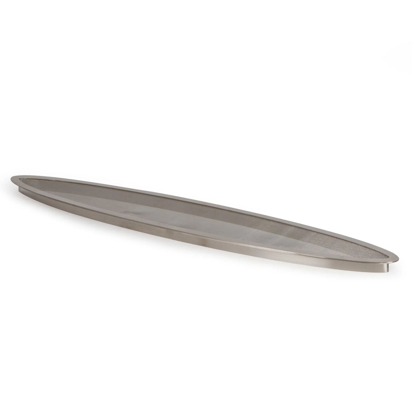 Atlantic Water Gardens stainless steel splash ring for 36-inch spillway, decorative feature with a shiny, reflective finish.