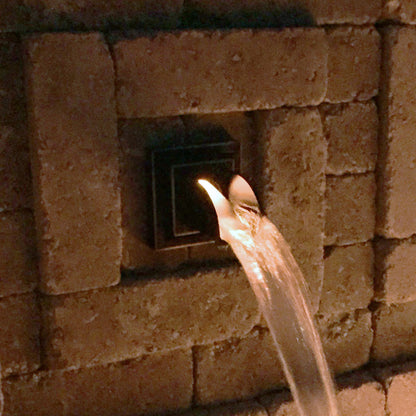 Atlantic Water Gardens Warm White Spout Light for ponds, 2 Watt pond lighting fixture illuminating water features.
