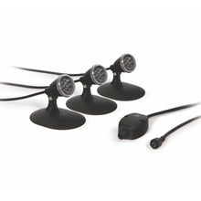 Atlantic Water Gardens 3-pack 1-watt warm white LED pond lights for pond lighting and landscape illumination.