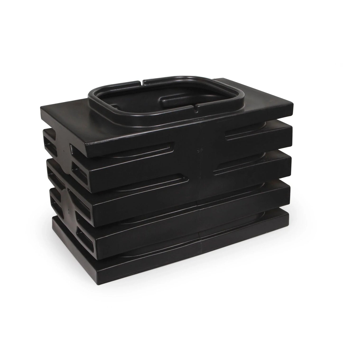 Atlantic Water Gardens pondless pump vault extension for PV7500 and 15000, showing durable plastic construction and secure lid.