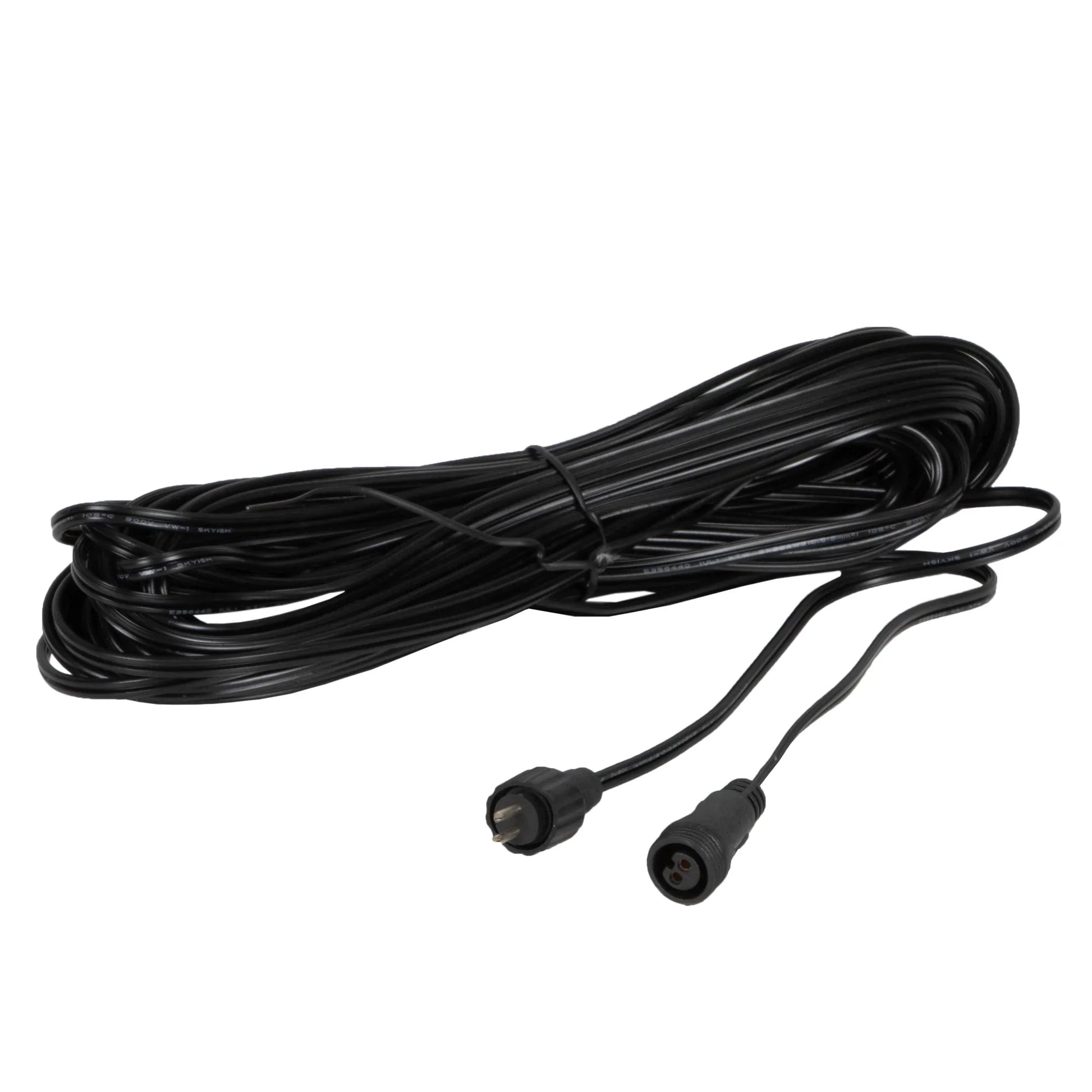 Atlantic Water Gardens 1/4hp Fountain light cord extension for replacement parts, showing the flexible electrical extension cord.