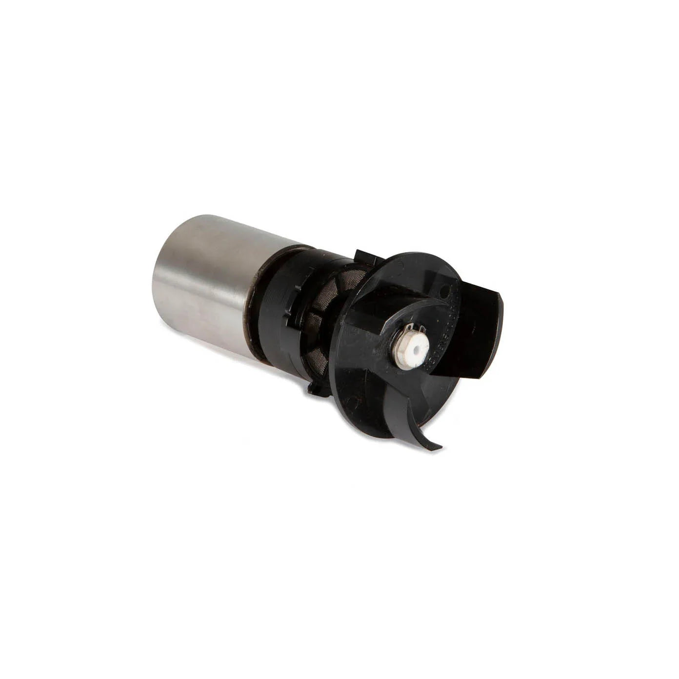Atlantic Water Gardens TT7500 replacement impeller for pump, showing the black plastic rotor with blades for water circulation.