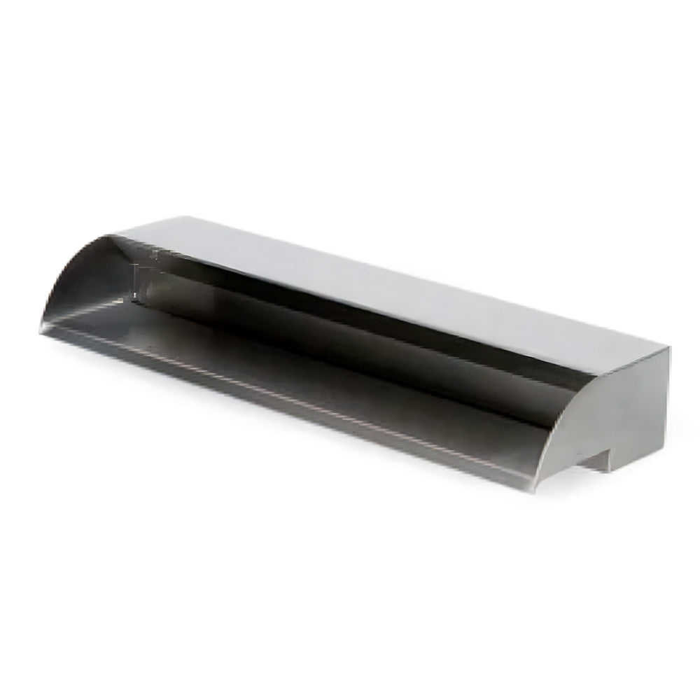 Atlantic Water Gardens 24-inch stainless steel spillway with sleek, durable design for water feature installation.
