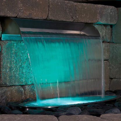 Atlantic 36-inch stainless steel spillway by Atlantic Water Gardens, featuring durable 316 steel for water flow control.