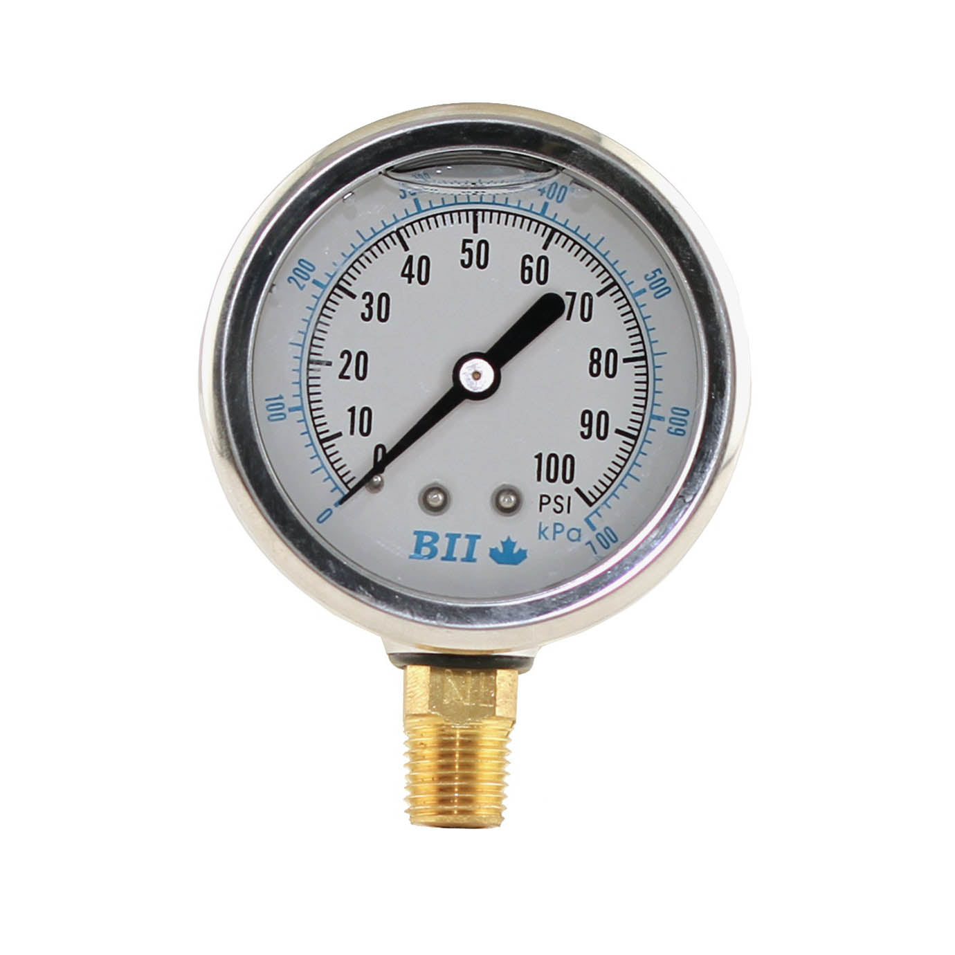 Boshart 2.5" Pressure Gauge Liquid 1/4x160