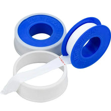 BOSHART Industries 1/2" x 520" deluxe Teflon tape for plumbing, showing white Teflon tape rolled and ready for sealing pipe threads