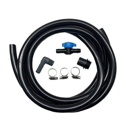 Danner Pondmaster Clearguard Backwash Air Kit for ponds, featuring air tubing and fittings, no pump included.