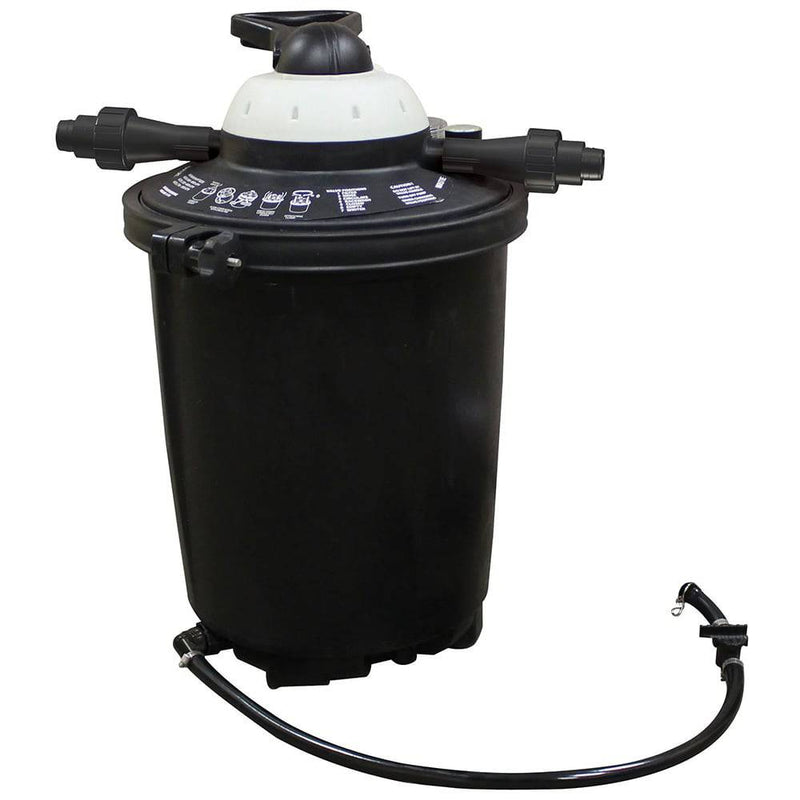 Danner Pondmaster Clearguard Backwash Air Kit for ponds, shown with hoses and connectors, no pump included.