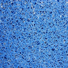 Matala Blue filter media square foot section showing blue porous filter material for aquatic or industrial use