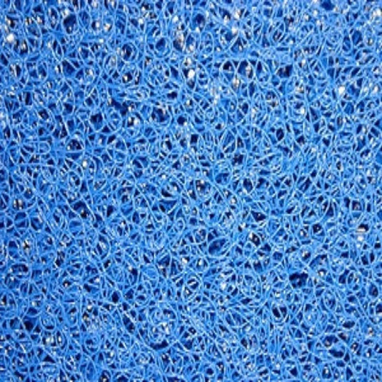 Matala Blue filter media square foot section showing blue porous filter material for aquatic or industrial use