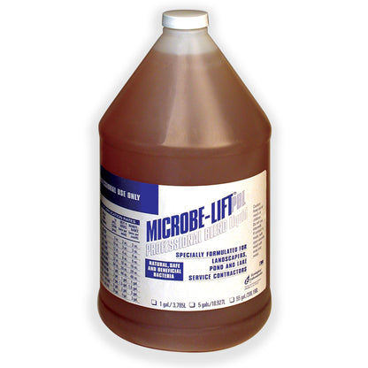 Microbe-Lift PBL Professional Blend bacteria in a 1-gallon container, used for biological pond and water treatment.
