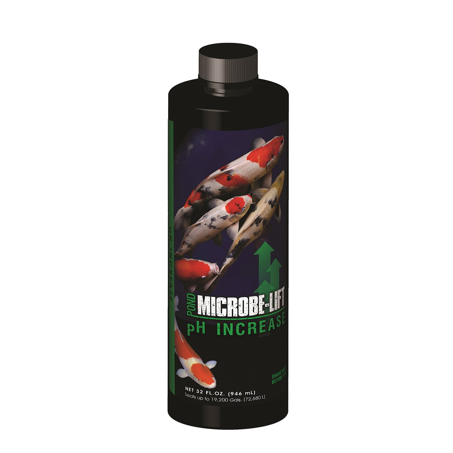 Microbe-Lift pH Increase liquid solution in a 1-gallon container for aquarium water pH adjustment and stabilization.