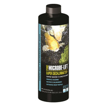 Microbe-Lift Dechlorinator Plus water conditioner for aquariums, 1-gallon bottle, used in water treatment to remove chlorine and chloramine.