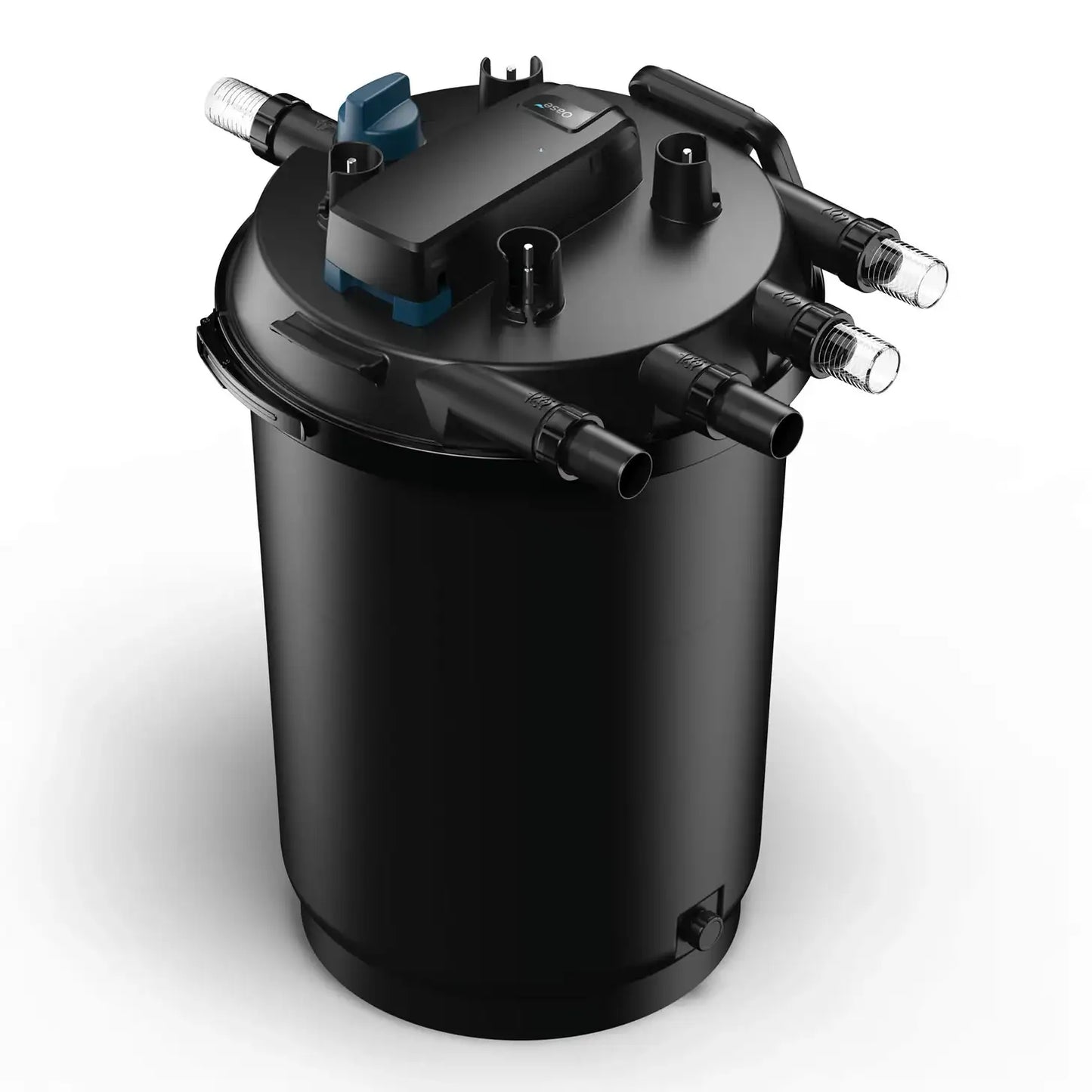 Oase FiltoClear 23500 pressure filter with 120W UVC for pond filtration, featuring clear filter media and durable construction.