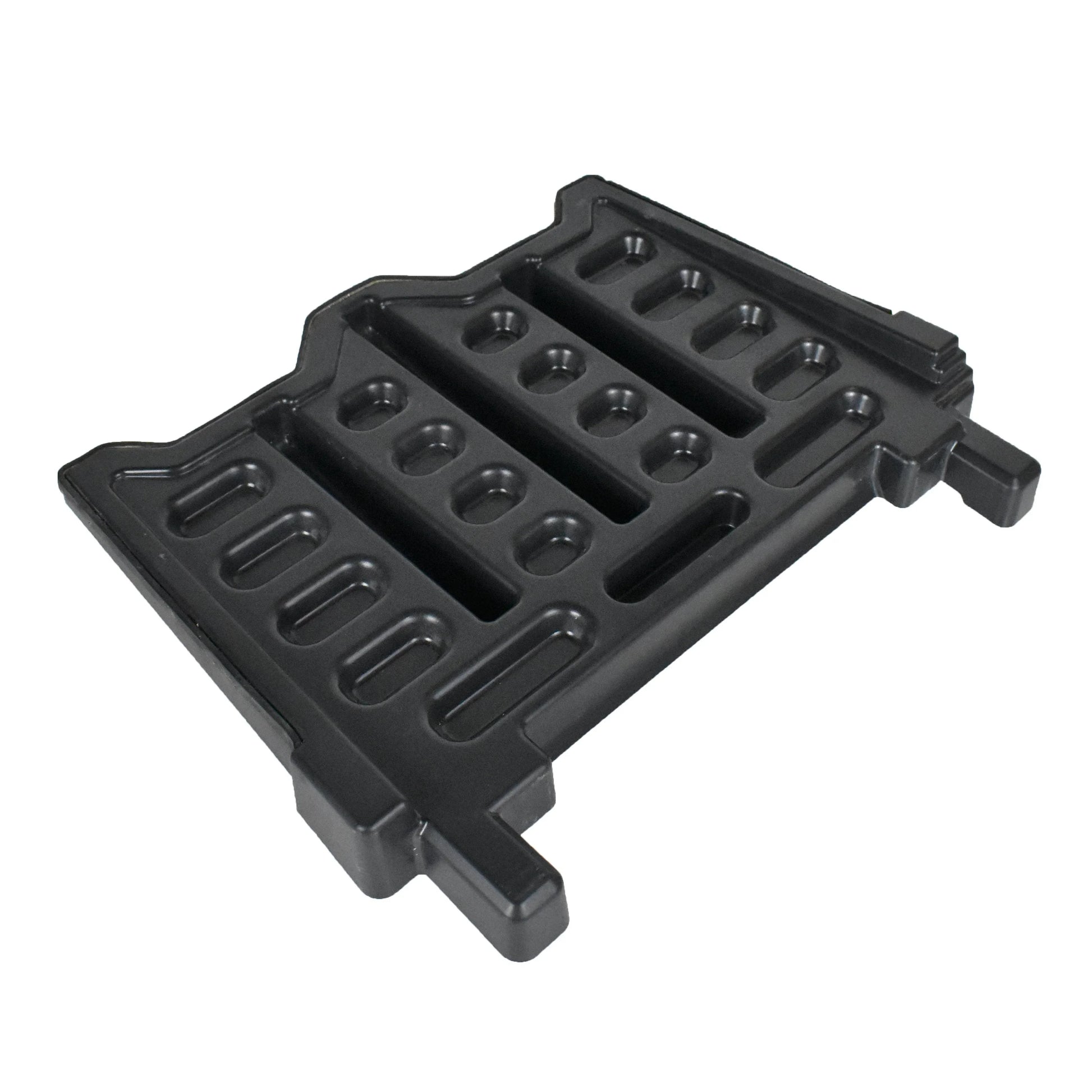 Oase Biotec Screenmatic 18000 replacement partition wall for pond filtration system, black plastic panel with grid pattern.