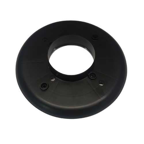 Oase Filtoclear G1 foam base plate replacement part for filtration systems, black plastic with textured surface.