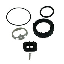 Oase New Filtoclear UVC replacement parts for models 3000-8000, shown in the image with various filter components.