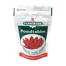 Plantabbs Pondtabbs aquatic plant food tablets for healthy pond plants, shown in a container with 20 tabs.
