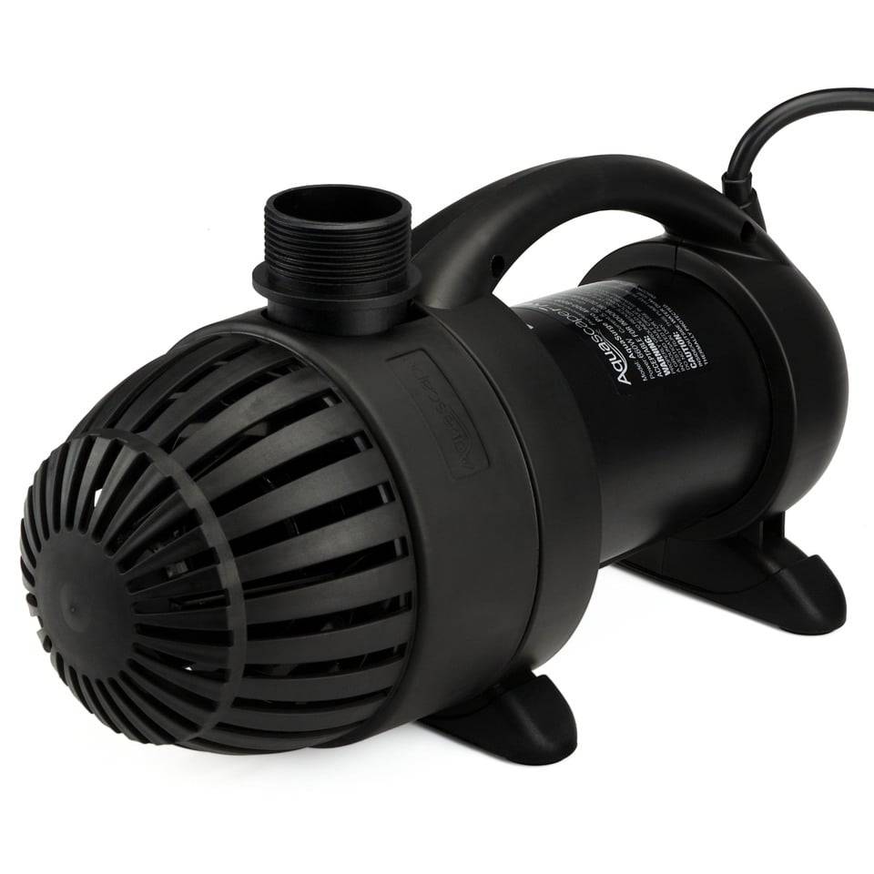 Aquascape AquaSurge PRO 4000-8000 adjustable flow waterfall pump by Ponds Online, used for pond waterfall and stream flow.