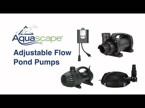Aquascape AquaSurge PRO 4000-8000 adjustable flow waterfall pump by Ponds Online, with control panel and sturdy construction.