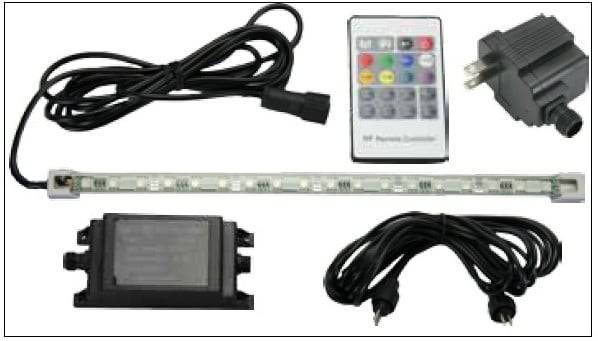 ProEco Products 23" RGB Controllable LED Light Strip for 24" Acrylic & Stainless Steel Weirs