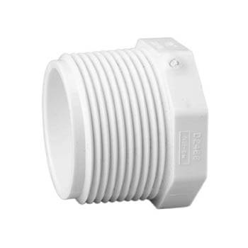 Threaded PVC Plug 1/4