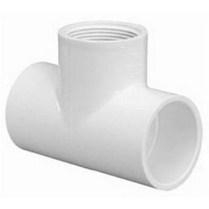 PVC Tee - S x S x FPT - 3/4"