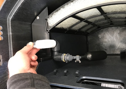 Savio mechanical water leveler kit for installation, showing the water level indicator and components for precise leveling.
