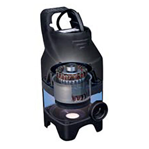 Savio Water Master WMS2050 solids handling waterfall pond pump showing the pump with inlet and outlet connections for pond water.