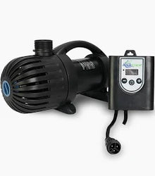 Aquascape AquaSurge PRO 2000-4000 pond waterfall pump with adjustable flow and G2 old style controller, used for pond water circulation.