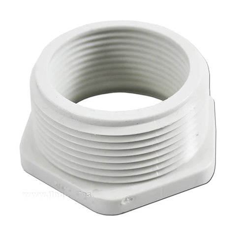 Spears Manufacturing PVC bushing 2 x 1 1/4-inch threaded PVC fittings for plumbing and pipe connections.