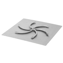 The Outdoor Plus 24" x 24" Square Flat Pan and 18" SS Triple 'S' Bullet Burner - Match Lit/ High Grade 304 Stainless Steel Assembly / Aluminium Pan / Machined Brass Bullet Jets