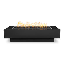 The Outdoor Plus 60" Rectangular Coronado Fire Pit - Powder Coated Metal - Black - Match Lit - Natural Gas
