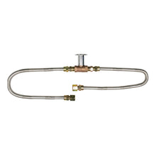 The Outdoor Plus Natural Gas Kit/ 1/2'' Brass Valve with Chrome Cover / (2) 24'' 1/2'' Whistle Free Hoses / Key