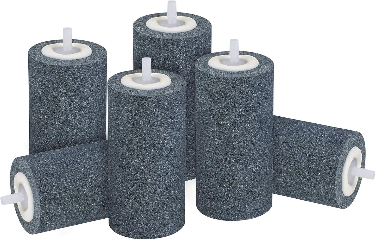 Economy Air Stones for pond aeration, 4x2 inches, suitable for aquarium or pond oxygenation, with multiple brand options.