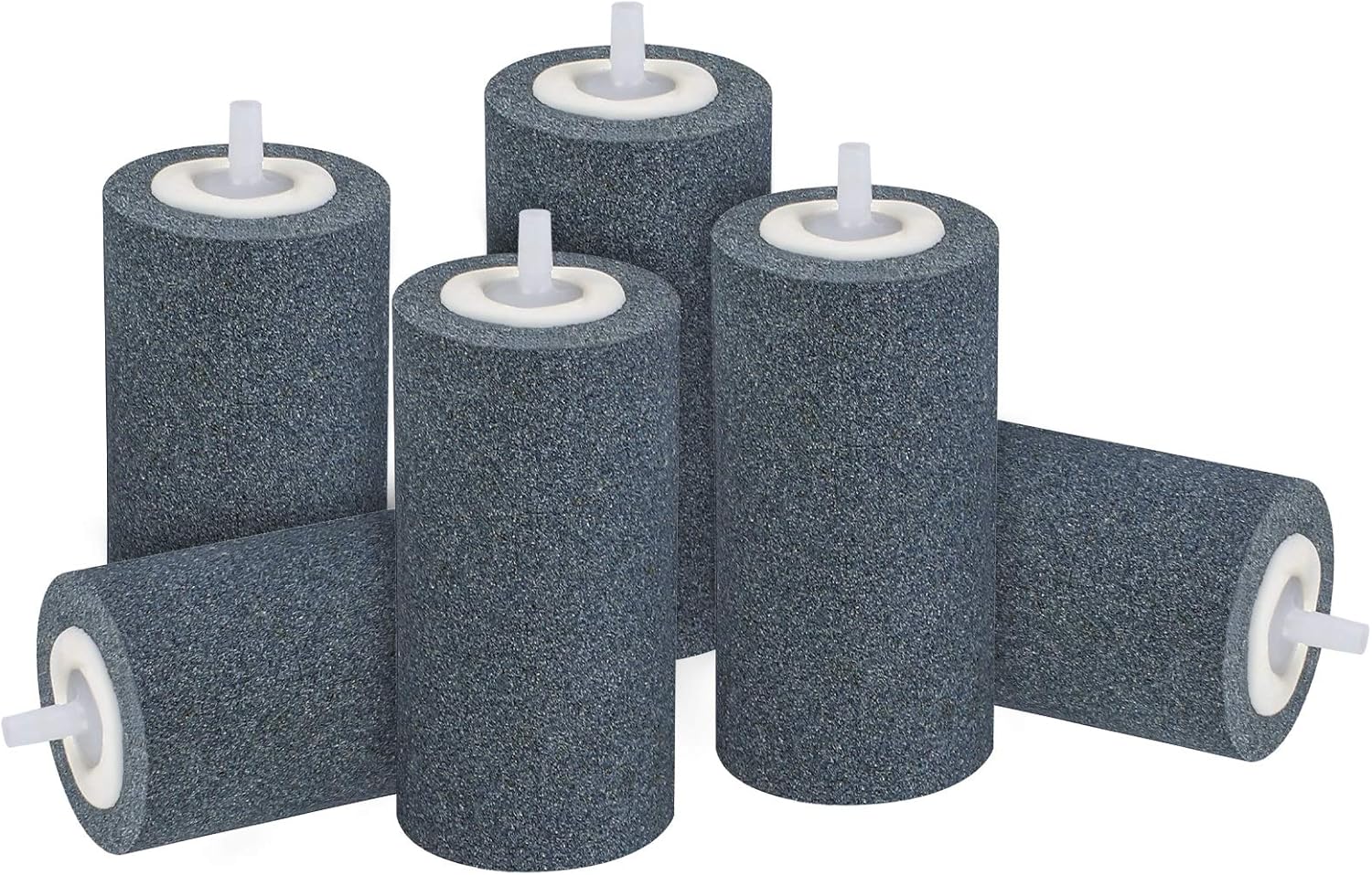 Economy Air Stones for pond aeration, 4x2 inches, suitable for aquarium or pond oxygenation, with multiple brand options.