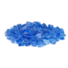 Warming Trends 3/4" Fireglass + Light Blue + Priced Per Pound (Sold in 10 Lb Increments)