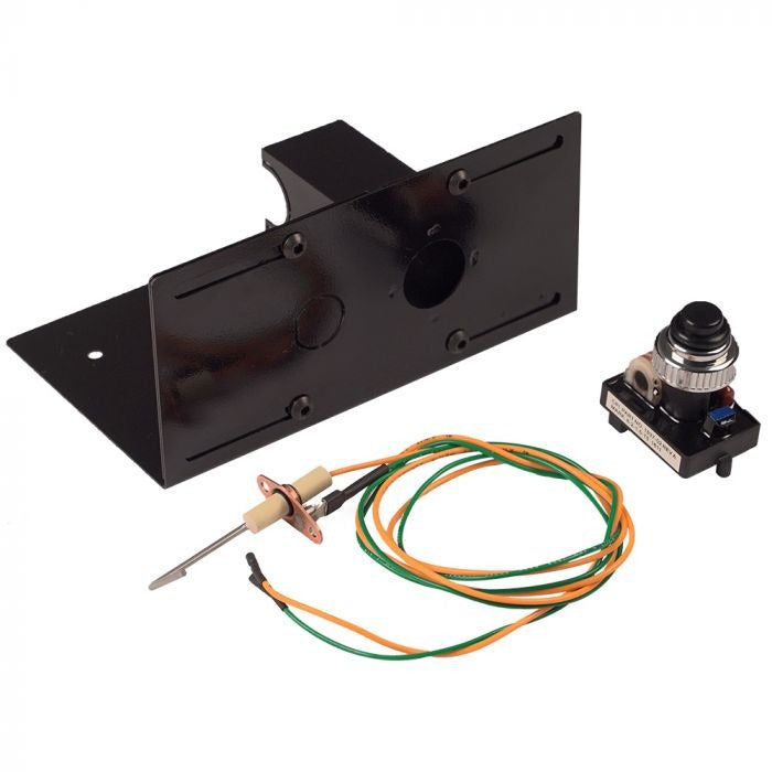 Warming Trends Push Button Ignition Kit + Mounting Bracket + 1/2â€ Key Valve + (2) Pre-mounted 1/2â€ Street Elbows