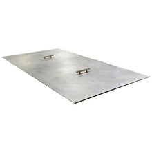 Warming Trends 24" - 29.9" x 18" - 23.9" Rectangular Range Brushed Alumium Fire Pit Cover + Handle(s)