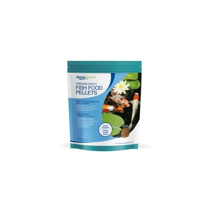 Aquascape Premium Staple Fish Food Pellets - Small Pellets - 500g/1.1lb