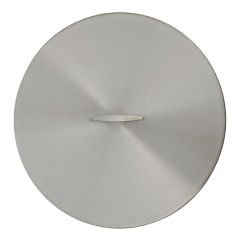 33" Round Stainless Steel Cover - Stainless Steel  Handle