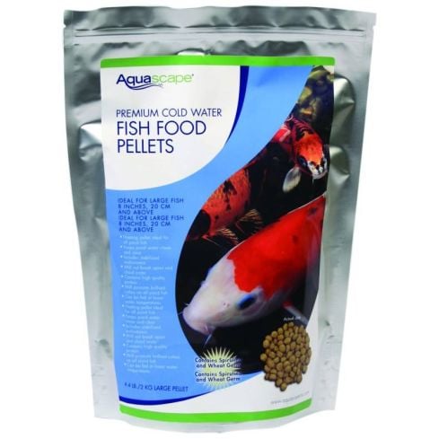 Aquascape Premium Cold Water Fish Food Pellets - Large Pellets - (1) 2 kg Bag