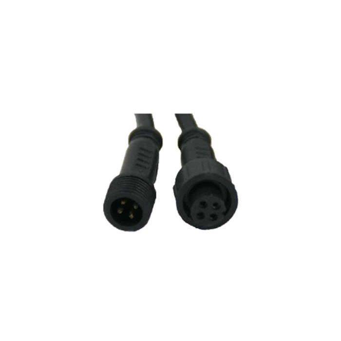 Waterproof DMX Cable - Male to Female Extender - 2 meters