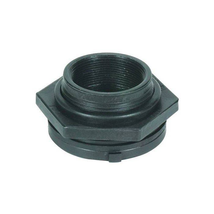 Polypro Threaded Bulkhead Fitting - 3 FPT x 3 FPT - Pond Supplies Canada