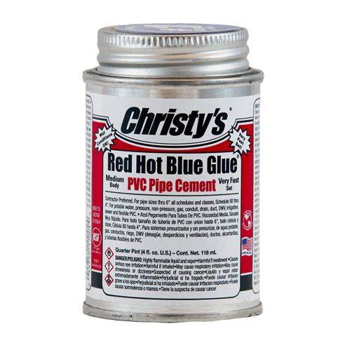 Christy's Red Hot Blue Glue - 1/4 Pint - Low VOC